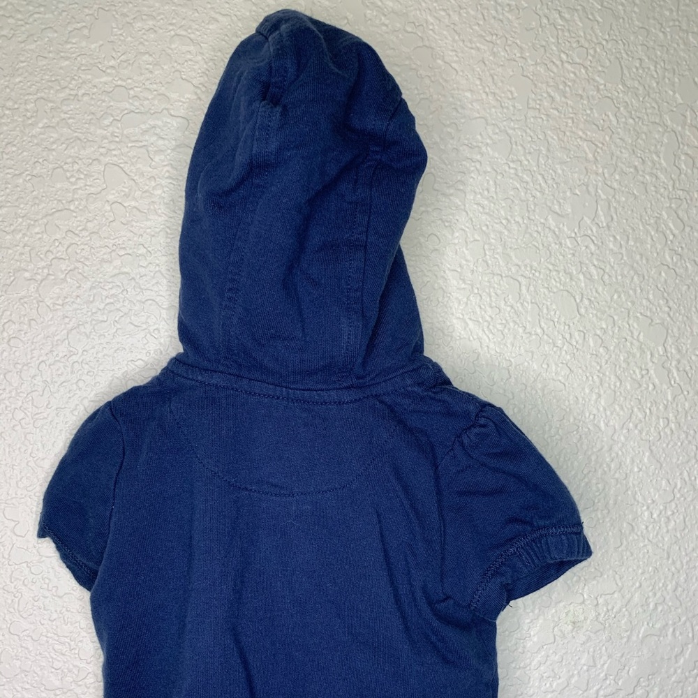 Baby Gap vintage navy zip up sweater Sz 3-6 mo. - Picture 3 of 4